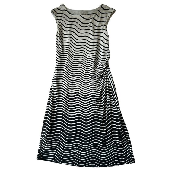 LOFT Dresses & Skirts - Ann Taylor LOFT Dress Sleeveless Women's Sz XSP Petite Black White Stripes